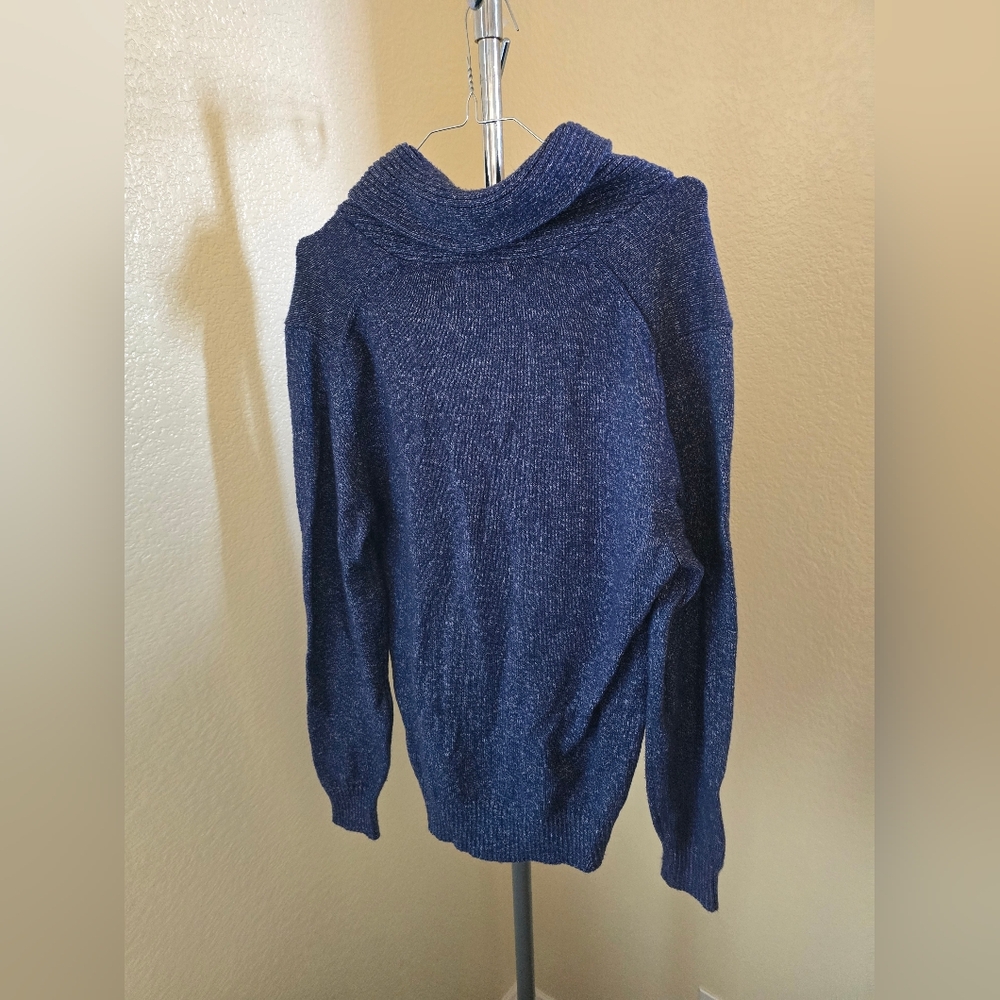 Goodfellow & Co Men's Navy Blue Pull Over Sweater - Picture 2 of 3